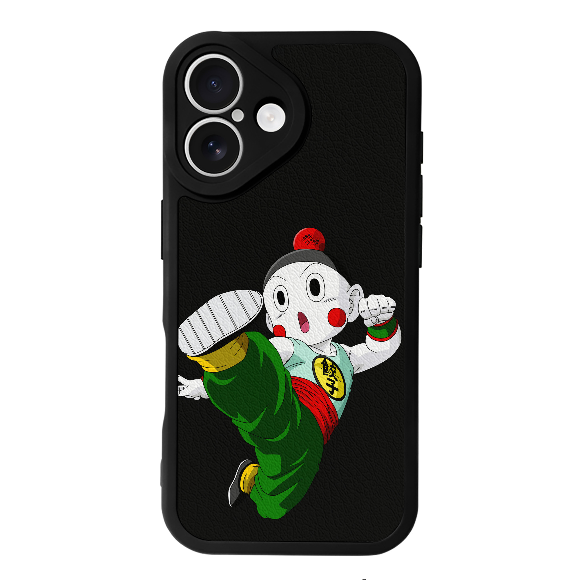 （画像用） ドラゴンボール 餃子（チャオズ）DRAGON BALL Chaoz 【iPhone 16シリーズ対応】シリコンスマホケース（レザー調） 材質：シリコン